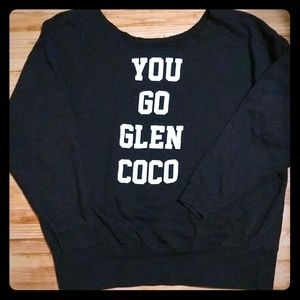 Women's off-shoulder 3XL sweatshirt